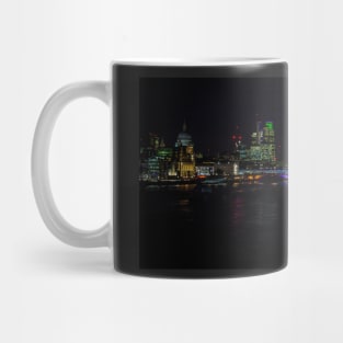 London Night Riverscape Mug